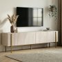 HANAH HOME TV Polica Nexus Travertine Gold - slika 1