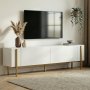 HANAH HOME TV Polica Nexus White Gold - slika 1
