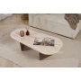 HANAH HOME Klub stočić Ovalis Travertine Walnut - slika 3