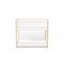 HANAH HOME Polica za knjige Dove White - slika 2