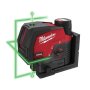 MILWAUKEE Akumulatorski zeleni 3D laser 30m 12V – M12CLLP-301C - slika 2