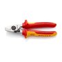 KNIPEX Makaze za kablove 1000V VDE sa oprugom za otvaranje 165mm – 95 26 165 - slika 1