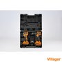 VILLAGER FUSE set bušilica VLP 5121 + odvrtač VLP 6420, baterija 1x2,0Ah,1x4,0Ah, punjač 2,4A - slika 2