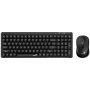 GENIUS LuxeMate Q8100 Wireless USB US crna tastatura + miš - slika 1