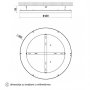 HOME LIGHT Solea 75 CCT LED plafonjera - slika 3
