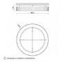HOME LIGHT Solea 71 CCT LED plafonjera Cappuccino - slika 2