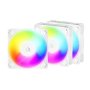 Arctic P12 PRO 120mm Reverse A-RGB 3 komada set ventilatora beli ACFAN00334A - slika 1