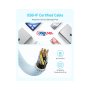 ANKER Zolo USB tip-C kabl M/M 1m, za Apple, super brzo punjenje 240W/480Mbps, pleteni, beli - slika 3