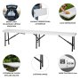 EPRO Garden sklopiva baštenska klupa 183x43x28xcm, metal-plastika - slika 2