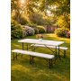 EPRO Garden sklopiva baštenska klupa 183x43x28xcm, metal-plastika - slika 5