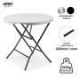 EPRO Garden sklopivi baštenski sto Ø80 74cm, metal-plastika - slika 1