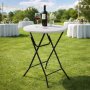 EPRO Garden sklopivi baštenski barski sto Ø80 110cm, metal-plastika - slika 4