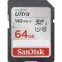 SANDISK SDXC 64GB Ultra, SDSDUNB-064G-GN6IN - slika 1