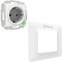 Tellur SMART WIFI ZIDNA UTIČNICA TELLUR AC 16A 2400W BELA - slika 2
