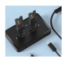 GEMBIRD DD2-U3M2 Gembird Desktop doking stanica sa dva USB Type-C M.2 NVME (i SATA) SSD ureðaja, crna - slika 2