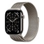 APPLE Watch S11 Cellular 46mm Natural Titanium Case with Natural Milanese Loop - M/L (mfd04rk/a) - slika 1