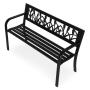 MultiGarden Metalna bastenska klupa 12050 cm sa dekorativnim naslonom, crna - MultiGarden - slika 4