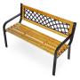 MultiGarden Drvena bastenska klupa sa resetkastim naslonom 11852 cm - MultiGarden - slika 4