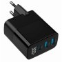 GEMBIRD TA-UC-PDQC30LCD-BK-02 Gembird GaN USB brzi punjac, 30W 3-port (2xUSB-A+ USB-C), LCD, black - slika 2