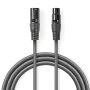 NEDIS COTG15010GY100, Balansirani audio kabl, XLR 3-pinski muški, XLR 3-pinski ženski, Niklovani, 10,0 m, - slika 2