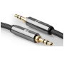 NEDIS CATB22000GY20, Stereo audio kabl, 3,5 mm muški, 3,5 mm muški, Pozlaceni, 2,00 m, Okrugli, Sivi - slika 2
