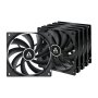 Arctic F12 120mm 5 pack set ventilatora black ACFAN00248A - slika 1