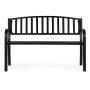 MultiGarden Metalna bastenska klupa 12050 cm sa naslonom, crna - MultiGarden - slika 2