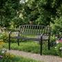 MultiGarden Metalna bastenska klupa 12050 cm sa naslonom, crna - MultiGarden - slika 3