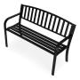 MultiGarden Metalna bastenska klupa 12050 cm sa naslonom, crna - MultiGarden - slika 4
