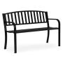 MultiGarden Metalna bastenska klupa 12050 cm sa naslonom, crna - MultiGarden - slika 1