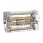 SCHRACK Razvodni blok, 4p, 160A, ulaz 1x50mm², izlaz 4x35+9x16mm² - slika 1