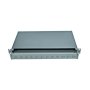 SCHRACK FO Panel 19'',za 12xLCdx adaptera,prazan,1HU,sivi,PREMIUM - slika 1