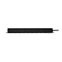 SCHRACK 19'' Nap. panel 9xSCHUKO+On/Off, 1HU, ALU, kabl 2m, crn ALU profil - slika 3