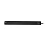 SCHRACK 19'' Nap. panel 9xSCHUKO+On/Off, 1HU, ALU, kabl 2m, crn ALU profil - slika 4