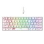 Havit KB903L RGB tastatura transparent-bela - slika 1
