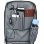 GEMBIRD Ranac poslovni Sivi za laptop 15,6inc 41x30x15cm USB konektor - slika 2
