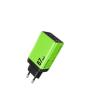 WEKOME WP-U157 Super brzi Strujni GaN punjač, 3-porta USB (3.0 i 2 x 3.1 Tip C) 67W, zeleni - slika 1