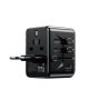 WEKOME WP-U69 Univerzalni Strujni GaN punjač, 5-porta USB (3.0 i 4 x 3.1 tipC-EU/UK/AU/US/JAP) 35W, crni - slika 1