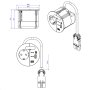BACHMANN LOOP IN Ugradna utičnica 1xšuko,1xUSB A/C Charger,0,2m GST18 - slika 5