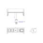 BACHMANN DESK 2, 2xšuko,1xUSB A/C 22W,1x prazn.mesto, 02m GST18, inox - slika 3