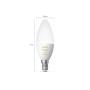PHILIPS LED SIJALICA HUEWA 4W B39 E14, 929002294404 - slika 3