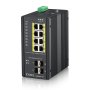 Zyxel Industrijski svič 8x1G, 4xSFPPoE 240W,DINRail,IP30,12-58VDC RGS200-12P-ZZ0101F - slika 1