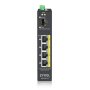 Zyxel Industrijski Switch 4x1G 1xSFPPoE,120W,DINRail,IP30,12-58VDC RGS100-5P-ZZ0101F - slika 2