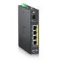 Zyxel Industrijski Switch 4x1G 1xSFPPoE,120W,DINRail,IP30,12-58VDC RGS100-5P-ZZ0101F - slika 4