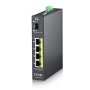 Zyxel Industrijski Switch 4x1G 1xSFPPoE,120W,DINRail,IP30,12-58VDC RGS100-5P-ZZ0101F - slika 1
