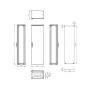 SCHRACK Serijski ormani 1 vrata IP55 V=2000 Š=600 D=400 mm - slika 2