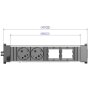BACHMANN CONFEREN/TOP FRAME napojni modul 2x šuko+2x prazno mesto - slika 5