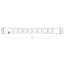 BACHMANN CONFEREN/TOP FRAME napojni modul 6x šuko+2x prazno mesto - slika 5