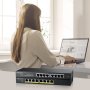 Zyxel GS1915-8EP,PoE 8portGbESmart Switch,60W 802.3at, desk - slika 5