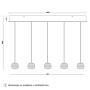 HOME LIGHT Solea 68 LED visilica - slika 3